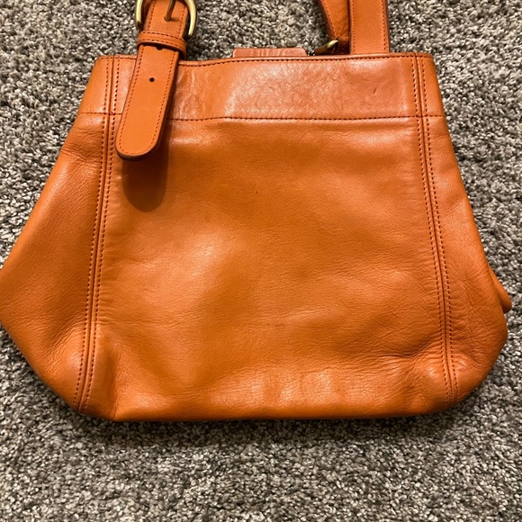 Coach Vintage 4157 - Orange Leather Bag - Picture 12 of 13